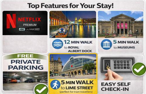 City Centre Apt - Sleeps 6, Parking, Shops & Trains - Foto 2