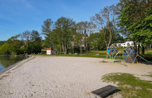 Apartment mit Seeblick - 950 m zum Hundestrand - Wiesengeflüster - Foto 30