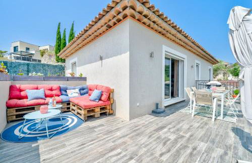 Maison niçoise vue dégagée avec jacuzzi privatif - Foto 18