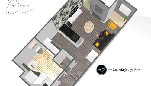 'Les Tropiques' - Parking privé - Balcon - Tout confort - Photo 3