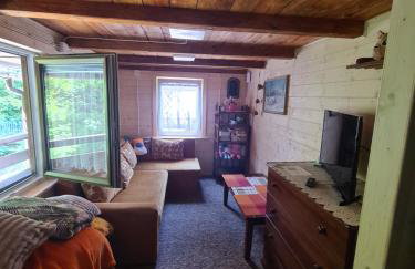 Duży drewniany domek nad rzeką, Obidza 381, Łącko - Foto 14