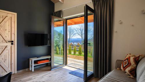 Słoneczna Solina Bóbrka Domek Wilk - Foto 4, Garden view