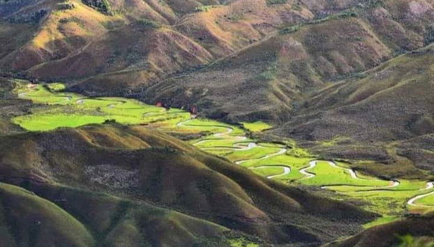 Vista della valle di Huaylla Belén