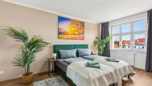 Larooms Merseburg - Apartment NP24 - 2 Zimmer - 4 Betten - Waschmaschine - Parkplatz - Balkon - Foto 2