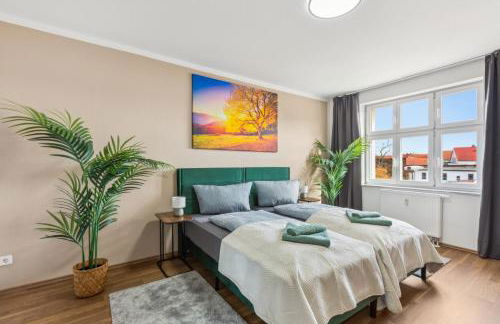 Larooms Merseburg - Apartment NP24 - 2 Zimmer - 4 Betten - Waschmaschine - Parkplatz - Balkon - Foto 2