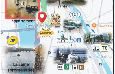 Roi de la Seine à Paris, stade, Gare parking et terrasse - Foto 20