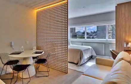 Studio 404 com Piscina e Academia Ar Condicionado no Centro Cívico com Garagem - Foto 22