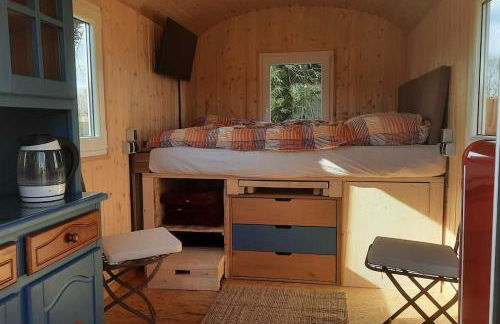 Zirkuswagen Glamping für 2 mit Veranda Küche Netflix Parken und Hofladen - Foto 4