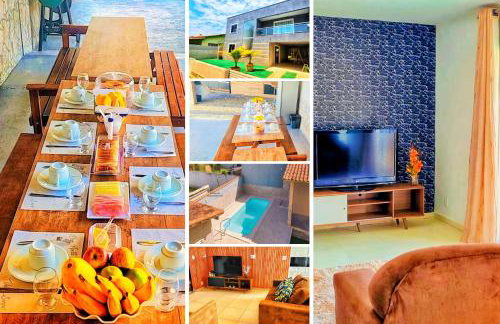 Refúgio Tropical Casa de Praia com Piscina e 4 Suítes e garagem 3 carros, 800 mtrs da praia internet 700 mbps, condomínio privado com pista de skate , quadra de futevôlei , campos e quadras de futebol! - Foto 8