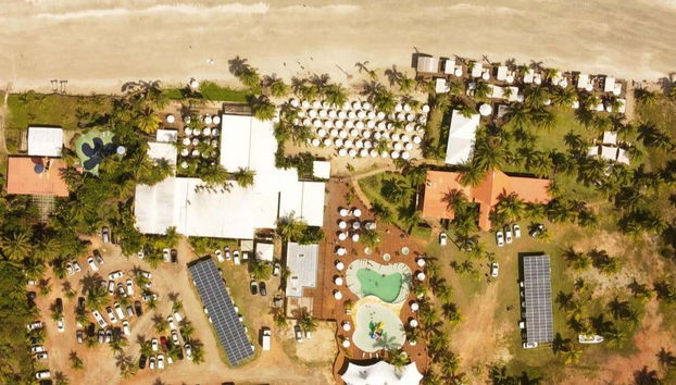 Vista aérea del Hibiscus Beach Club