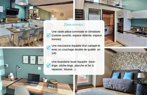 Myzenplace - Duplex 100m2 - Fibre - Cosy et atypique - Centre piéton - Foto 26