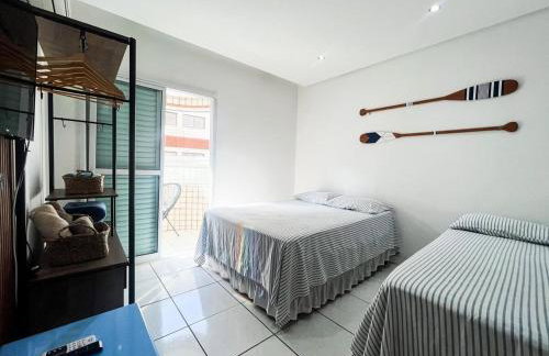 Onda76 Ap temporada Praia Grande Beira Mar churrasqueira carvão - Foto 24