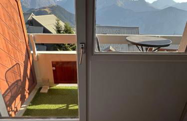 Sunny studio Mountain View balcony Alpe d Huez Studio ensoleillé balcon vue montagne - Foto 14