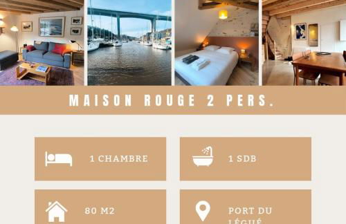 La Maison Rouge sur le port à proximité de toutes commodités 2 personnes - Foto 1