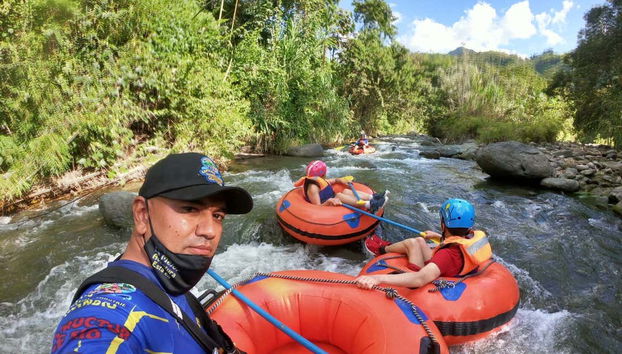 Rafting en donuts
