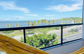 Apê com vista para o mar e clima animado - Foto 1