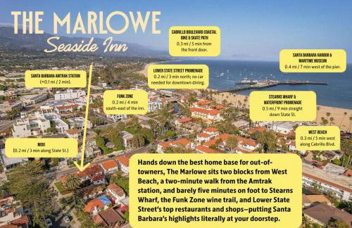 The Marlowe Seaside Inn - Vintage Luxury at the Beach - Hotel Amenities - Foto 72