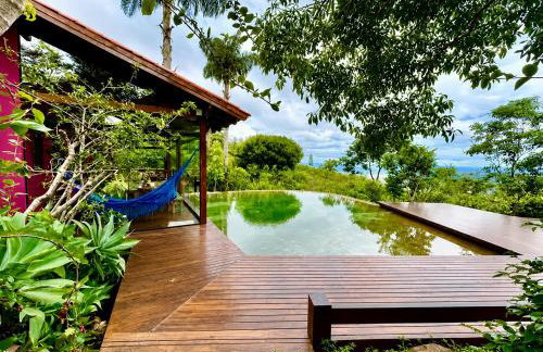 Casa Rosa - Paraíso na Natureza piscina natural, Wi-Fi - 25 minutos do centro - Foto 1