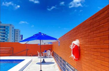 Flat Completo, Mini-Mercado, Academia, piscina, Lavanderia, Wi-Fi - Foto 26