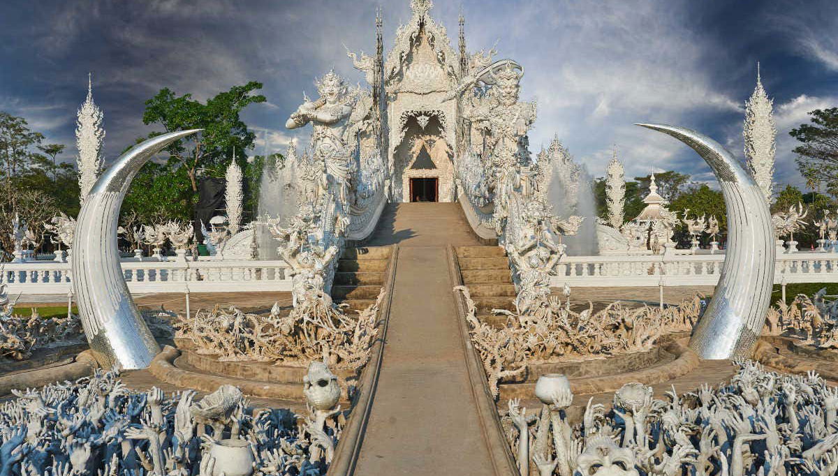 Vista frontal del Templo Blanco