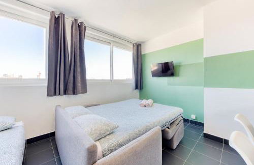 escale-marne fr - City Loft with rooftop view - M8 Tour Eiffel - Parking Gratuit - AC - Climatisation - Free Luggage Storage - Consigne à Bagages Gratuite - 201 - Foto 19