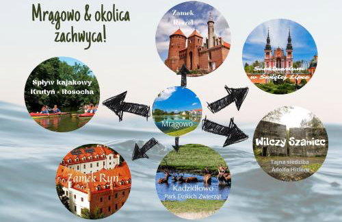 Mrągowo dwupoziomowy Apartament Indygo 85m2 z widokiem na jezioro - Foto 33