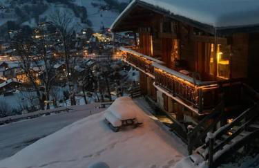 SOMPTUEUX CHALET BARON MEGEVE VUE.Jaccuzi.4 mn a pied au centre - Foto 1
