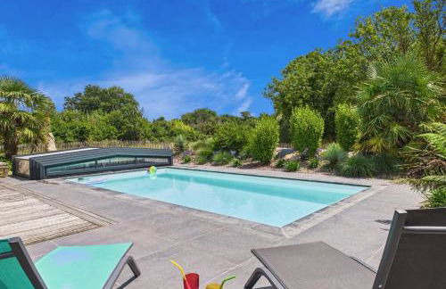 Jardin et piscine - 1km de la plage de Mousterlin - Foto 6