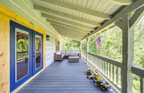 Ashe County Log Cabin Mountain-View Deck, Sauna - Foto 29