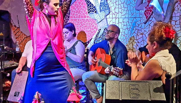 Disfrutando de la actuación