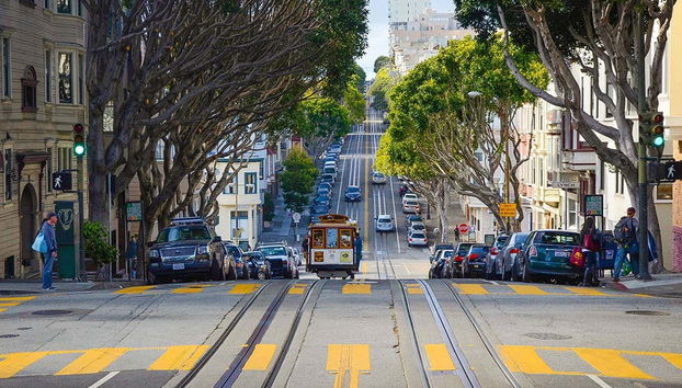 Um bonde de São Francisco