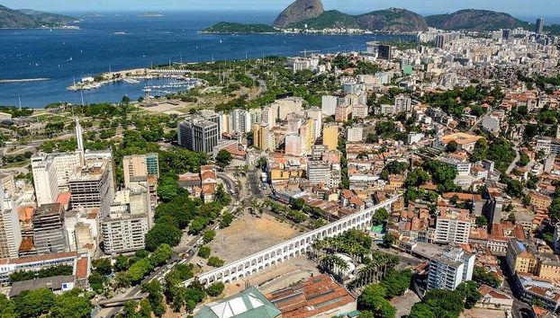 Arcos de Lapa a vista de pájaro