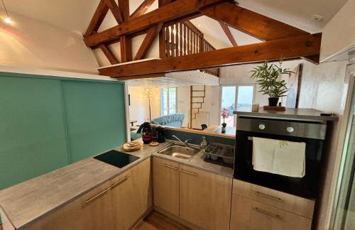 Mini-Loft, terrasse 24m2, Internet Haut-débit, garage privé et place de parking - Foto 22