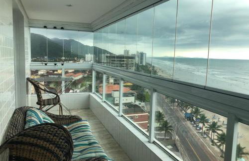 Mongaguá com vista para o Mar pé na areia - Foto 9