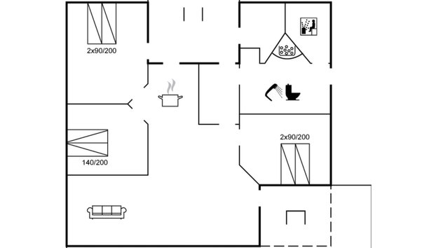 "Jelin" - 2.5km from the sea - Foto 2, Floorplan