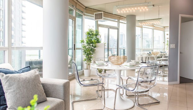 Zona de estar del vestíbulo