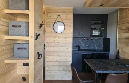 appartement le Chamois 312 Valmeinier 1900 piscine extérieur uniquement ouverte saison d été avec 1 chambre - Foto 8