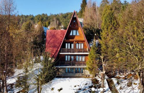 BUKOWA Jezioro Żywieckie Beskid Żywiecki Śląski Sauna Jacuzzi Kominek Morsowanie Tresna Żywiec Szczyrk - Foto 1