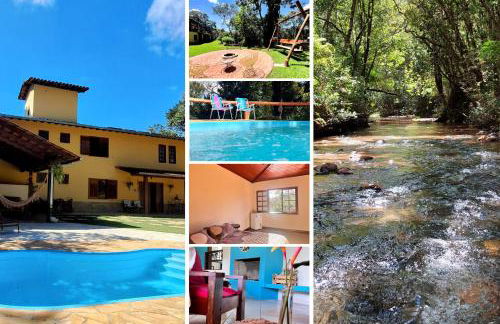 Refúgio em Macacos para até 12 hóspedes com piscina aquecida, 5 suítes e riacho - Foto 2