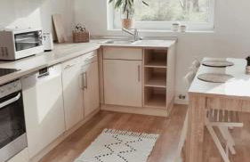 Monteurwohnung in Wesermarsch, Küche, Einzelbetten, Stedinger Landhotel - Photo 2