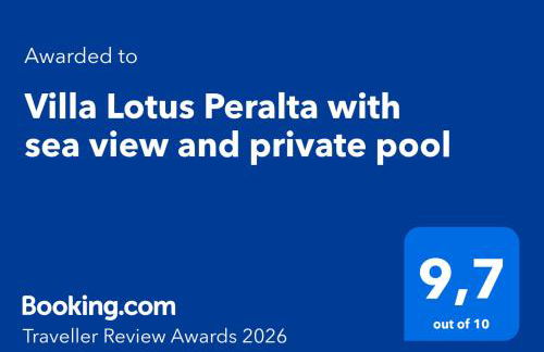 Villa Lotus Peralta with sea view and private pool - Foto 9