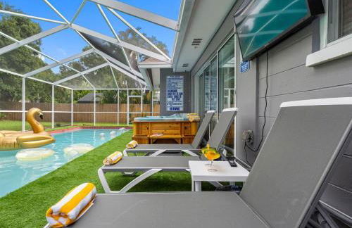 Pool Hot Tub Massage Chair Free EV Charger 5 Mins to Beaches! - Foto 56