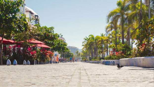 Disfrutando del malecón