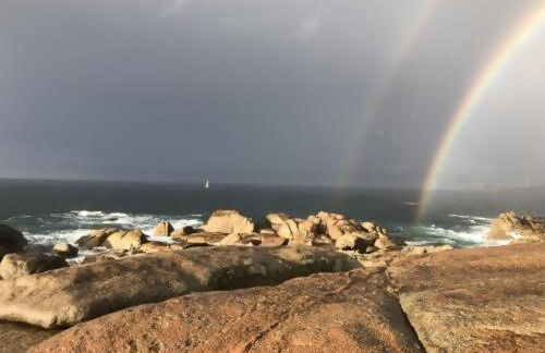 Mar no Camiño Terraza, chimenea de leña y bañera con vista al mar - Foto 25