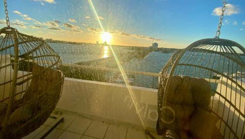 Panoramic luxurious waterfront one bedroom apartment with Miami skyline view Free parking 5min drive to Miami Beach - Foto 4