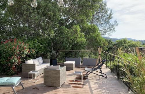 Les restanques maison des chênes vue mer 6 personnes - Foto 22