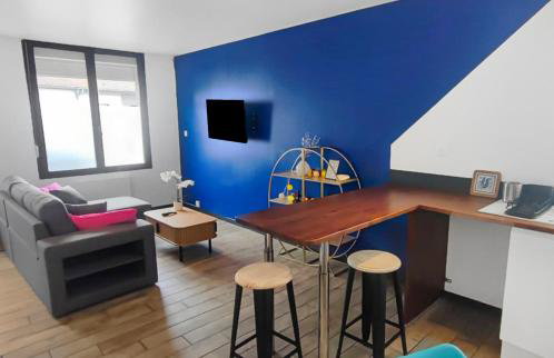 Maison plein pied Béthune avec place de parking, jardin clos et terrasse exterieure, quartier calme proche centre proche gare, capacité 4 personnes - Foto 24