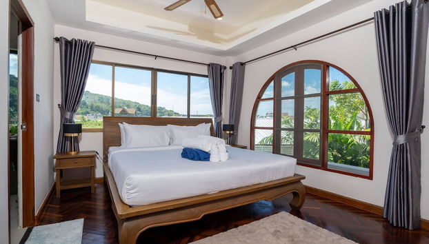 Tropical 3BR Pool Villa Amaya in Kamala - Foto 4, Habitación