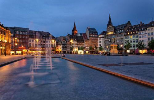 Vue Parlement Européen - Grande terrasse au calme - Tram à 2 min - Parking - Foto 40