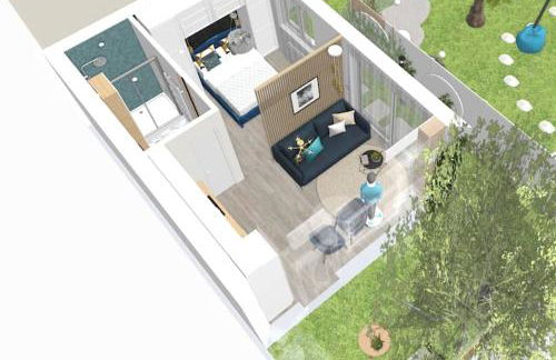 L Ecrin Bleu maison studio neuve jardin et clim - Foto 31